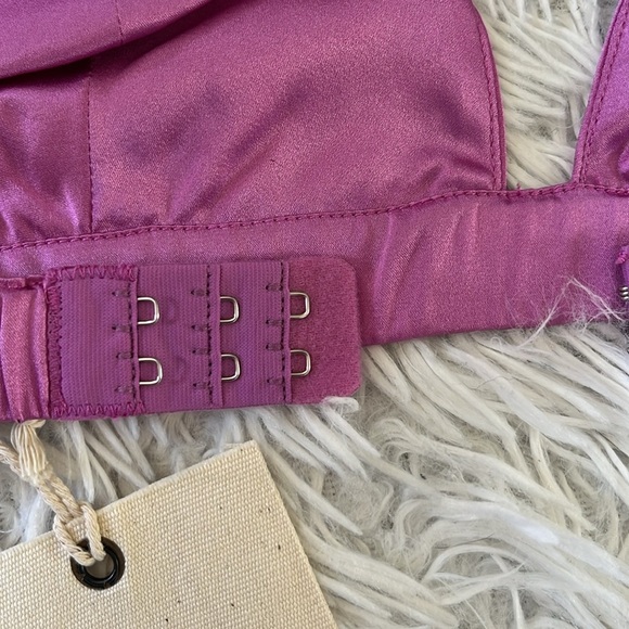 SER.O.YA DORAL SILK BRALETTE IN ROSE BUD SIZE XS - Picture 9 of 13